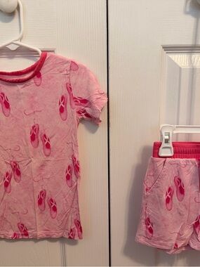 Birdie Bean 3T Bamboo Pink Ballet Slipper Lounge Pajama Set